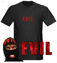EVIL T-shirt on Cafe Press